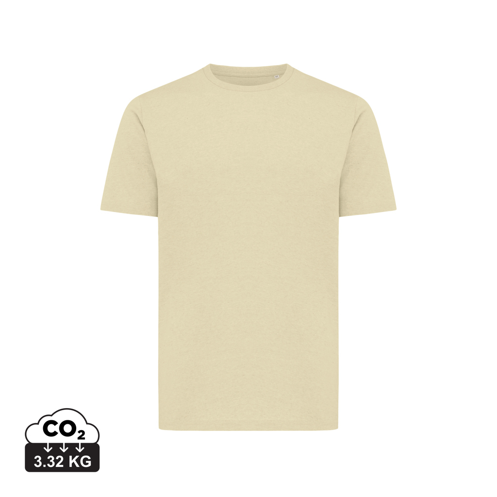 T-shirt en coton bio unisexe à personnaliser Sierra Iqoniq cream yellow